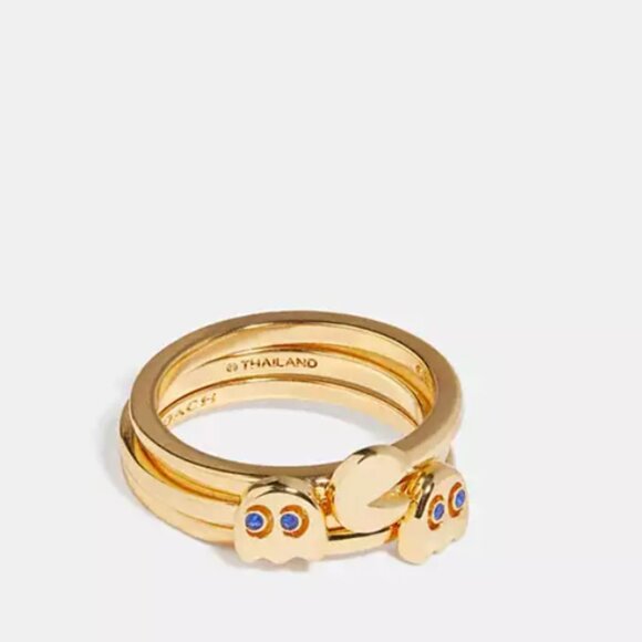 Coach Pac-Man Rings Sz 6 BNWT - Picture 1 of 4